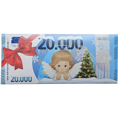 Fikar Vánoční čokoládová bankovka 20 000 Euro 60 g
