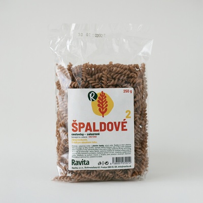 Ravita Špaldové cestoviny celozrnné vretená 250 g