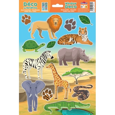 TempusCreative dekorace okenní GGW 230004 safari animals 492220
