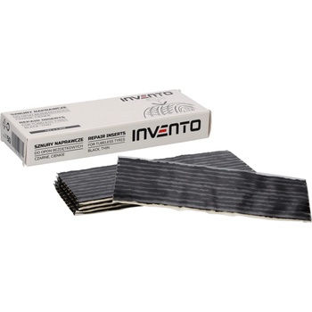 Invento Черни тънки лепенки за ремонт на безкамерни мотоциклетни гуми, 184x4 мм, 50 бр (510-1864)