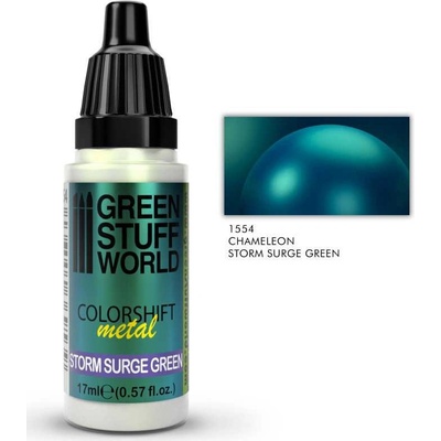 Green Stuff World Colorshift Chameleon Metal acrylic Paint Storm Surge green 17 ml