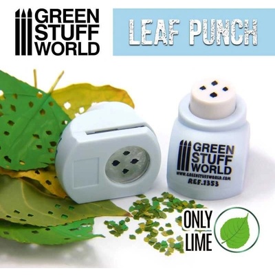 Green Stuff World Miniature Leaf Punch LIGHT BLUE / Lime 1:65 1:48 1:43