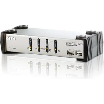 ATEN KVMP превключвател, ATEN CS1734A, 4-портов, PS/2-USB, VGA/Audio (CS1734AC-AT)
