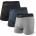 Saxx Мъжко синтетично термобельо Saxx Daytripper Boxer Brief Fly 3-Pack Synthetic base layer - Black / Grey / Navy - размер M (014-1940-0213)