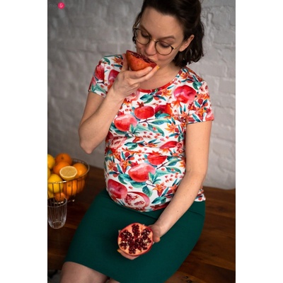 Kojící tričko Milk Shirt Pomegranate