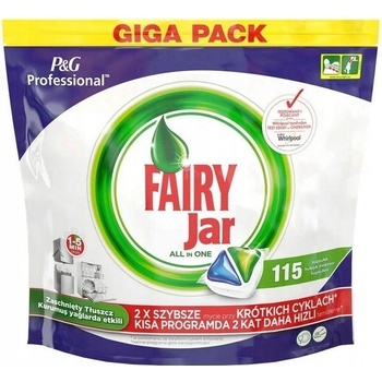 Fairy Jar Professional All in 1 kapsle do myčky 115 ks