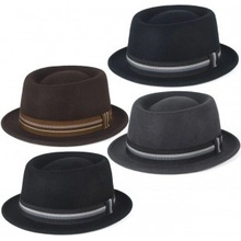 Pork Pie Hat černá Gift3 HT-1073-4