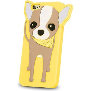 Pouzdro Global technology LG X - - Animal 3D Doggy - žluté