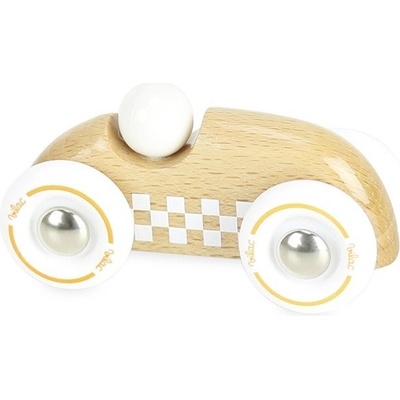 Vilac Pretekárske auto Rally Checkers mini prírodné