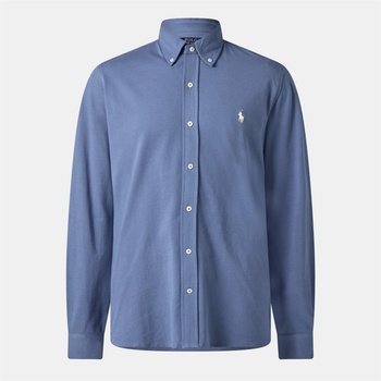 Ralph Lauren Риза Polo Ralph Lauren Men's Slim Fit Button-Down Plain Shirt - Capri Blue