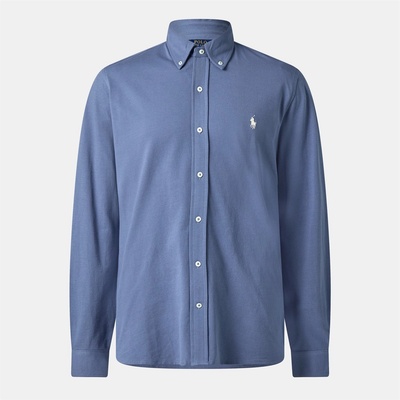 Ralph Lauren Риза Polo Ralph Lauren Men's Slim Fit Button-Down Plain Shirt - Capri Blue