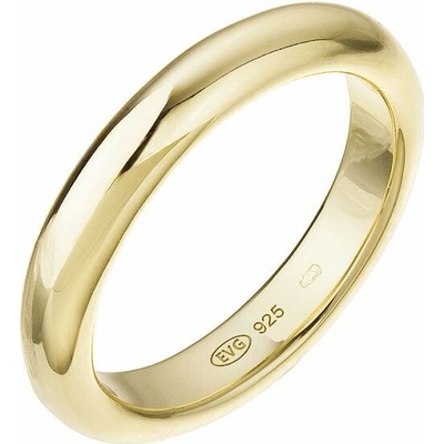 Evolution Group Pozlacený prsten jednoduchý kroužek 65024