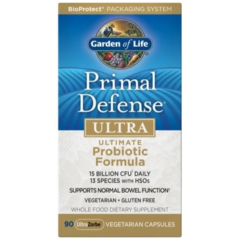 Garden of Life Primal Defense Ultra, Пробиотици, 15 милиарда CFU, 13 пробиотични щама, 90 капсули