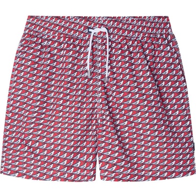 Hackett Бански гащета Hackett Seagulls swimming shorts - Red (Racing Red)