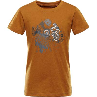 Alpine Pro Детска тениска от немачкащ материал ALPINE PRO BIGERO 2 golden oak вариант pd ALPINE PRO | Oranzhev | Момчешки | 104/110