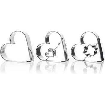 Sada nerezových vykrajovátek Banquet CULINARIA 3ks srdíčka