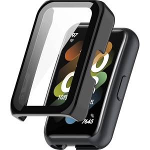 Techsuit Протектор за Huawei Band 8/9 + Калъф - Defense360 Pro - Черен