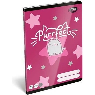 LIZZYSULI Sešit Kit tok Stars Purrfect 27 32 A5 čtverečkovaný