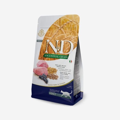 N&D ANCESTRAL GRAIN CAT LAMB, SPELT, OATS AND BLUEBERRY ADULT 5 kg