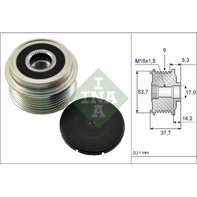 Voľnobeżka alternátora INA 535 0132 10