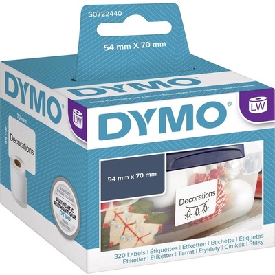 DYMO etikety v roli 99015 S0722440 70 x 54 mm papier biela 320 ks trvalé univerzálne etikety; S0722440