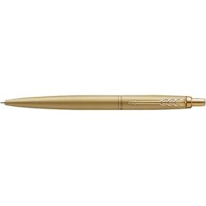 Parker Химикалка, 0, 7 мм, с бутон, златен клипс, златно перо, PARKER, "Royal Jotter XL", синя 2122754 (2122754)