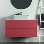 Ideal Standard Atelier Conca червено-оранжев матов стенен шкаф с 2 чекмеджета 100 см (T4357Y3)