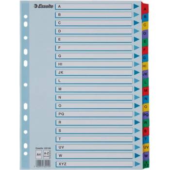 ESSELTE Регистър ESSELTE Mylar A/4 ламиниран картон A-Z 100166 (100166)