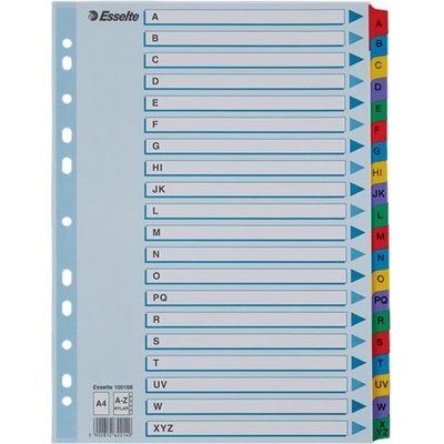 ESSELTE Регистър ESSELTE Mylar A/4 ламиниран картон A-Z 100166 (100166)