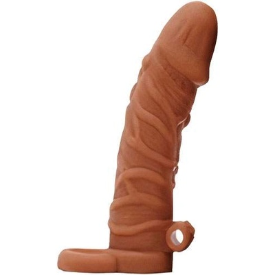 Mokko Пенис удебелител от Кибер кожа с пристегач "alec cock" 15 см