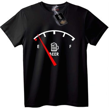 NOONEBRAND Тениска Измервач на Бира - 2XL, Black