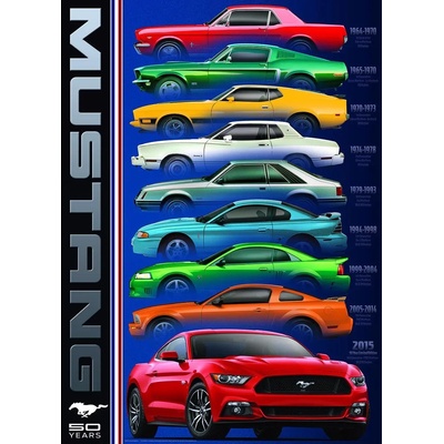 EUROGRAPHICS - Puzzle Ford Mustang 50th Anniversary - 1 000 piese