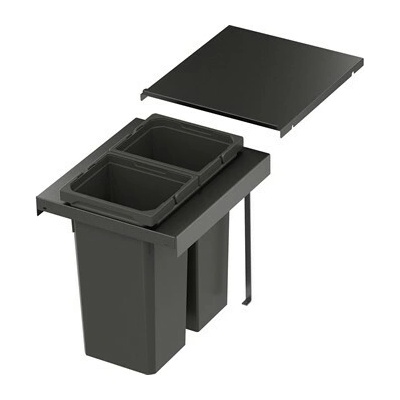 VS ENVI Flex Pro Systém na třídění odpadu KŠ 400 mm, 2 × 12,5 l, lávová