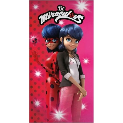 AYmax osuška z mikrovlákna čarovná Lienka Miraculous Ladybug 70 x 140 cm