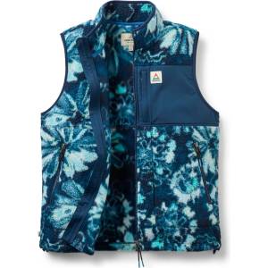 Passenger Дамски поларен елек Passenger Women's Fairbanks Full Zip Recycled Sherpa Gilet Fleece vest - Frost Rich Navy (132-1337-0513)