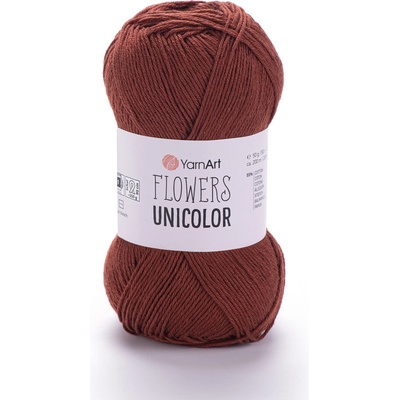 Yarn Art Flowers Unicolor 764 rezavě hnědá