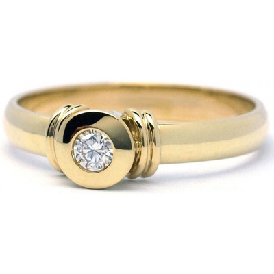 Klenoty Budín Luxusní diamantový zásnubní prsten s diamantem libovolná J 28928 17