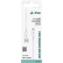 iPEAX TPU kabel USB-A / lightning 1,5 m, USB 2.0, bílý 90010116