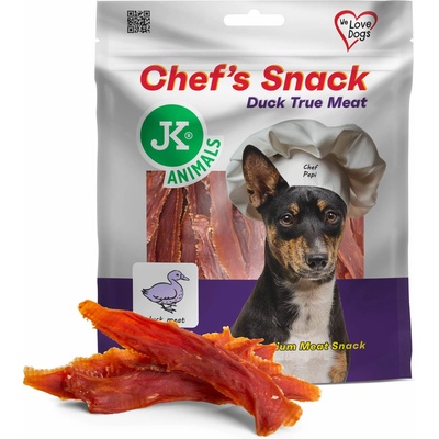 JK ANIMALS Chef's Meat Snack sušené kachní filety 200 g