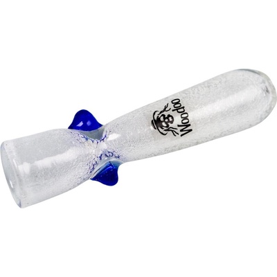 Skleněná Woodoo One Hitter průhledná Svítí ve tmě 7,6 cm