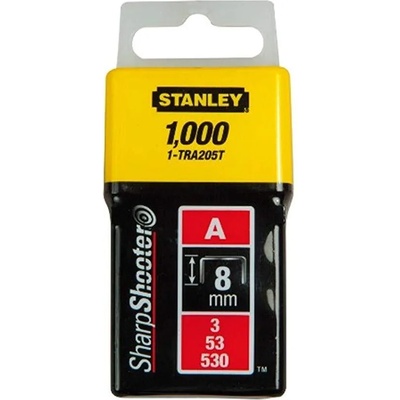 STANLEY скоби тип А53, 8мм. 1000 бр. stanley (1-tra205t)