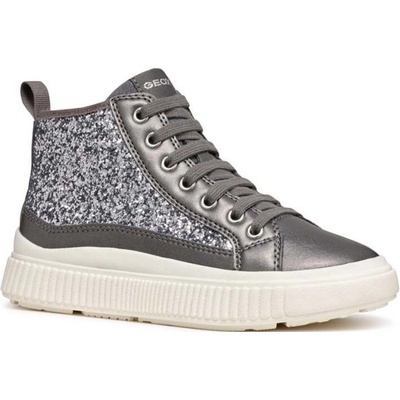 Geox detské tenisky LAQUINNY J46M3D.0EWNF strieborná