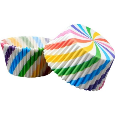 Cakesicq Cukrářský košíček duha 50x30mm 50ks – Zboží Mobilmania
