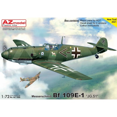 AZmodel Messerschmitt Bf 109 E 1 „JG.51“ 1:72