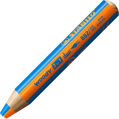 STABILO woody 3 in 1 duo oranžová/středně modrá