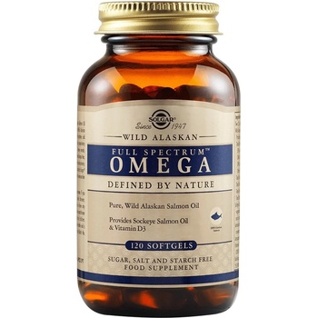 Solgar Full Spectrum Omega, Wild Alaskan, 120 капсули, Solgar
