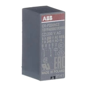 ABB Щепселно реле abb cr-p230ac2, 16a/230vac, 2nco (m518412)