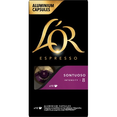 L'OR L´OR Espresso Sontuoso 10 алуминиеви капсули, съвместими с кафе машини Nespresso®*
