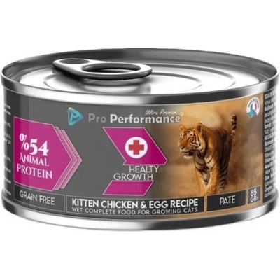 Kitten Chicken & Egg can - консерва за подрастващи котенца от всички породи с пиле и яйца, 85 гр, Турция