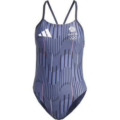 Adidas Дамски бански костюм Adidas Team GB Swimsuit Womens - Legend Ink